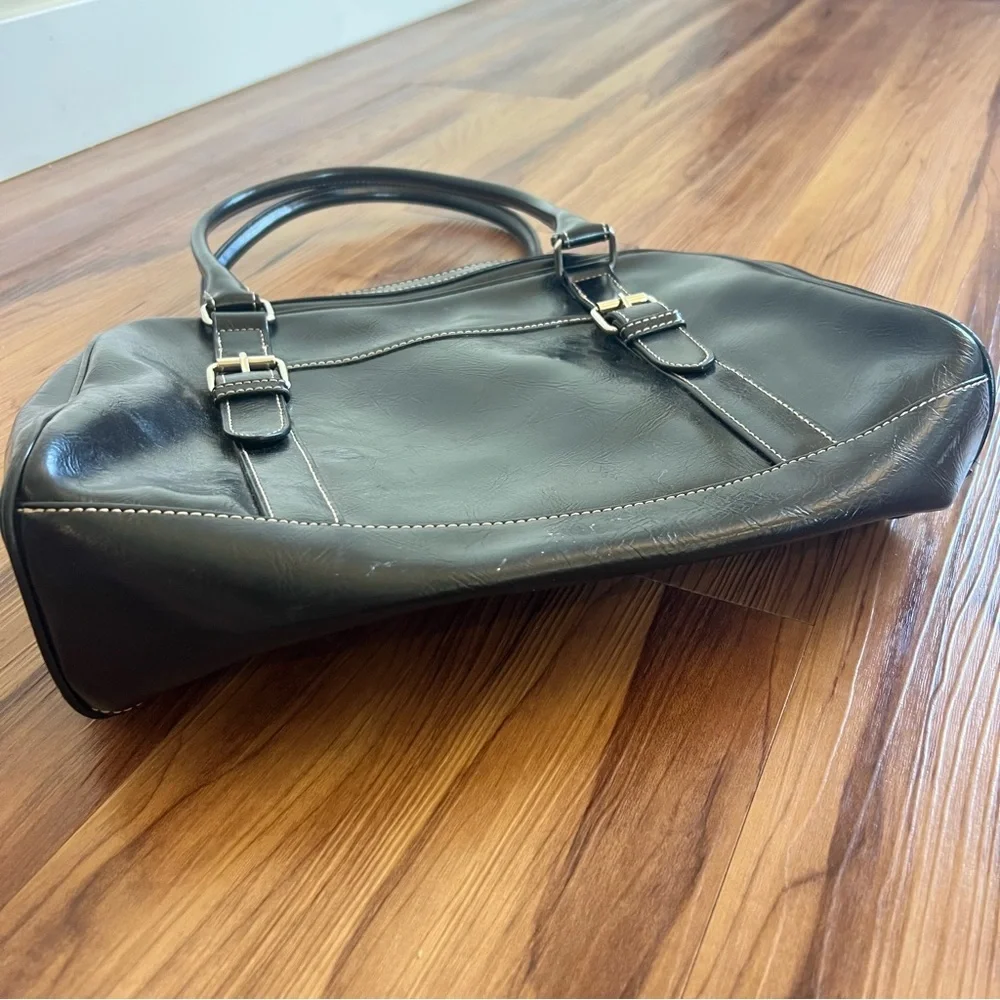 Nine West Black Leather Handbag Purse